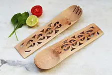 Purnak ✼ Udayagiri Wooden Cutlery - Set of Two ✼ { 21 }